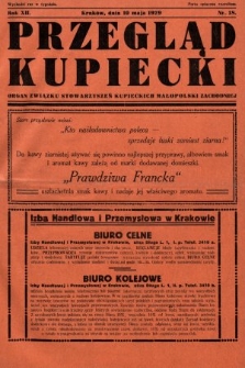 Przegląd Kupiecki : organ Związku Stowarzyszeń Kupieckich Małopolski Zachodniej. 1929, nr 18