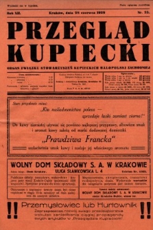 Przegląd Kupiecki : organ Związku Stowarzyszeń Kupieckich Małopolski Zachodniej. 1929, nr 25