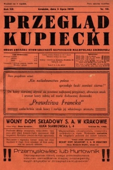 Przegląd Kupiecki : organ Związku Stowarzyszeń Kupieckich Małopolski Zachodniej. 1929, nr 26