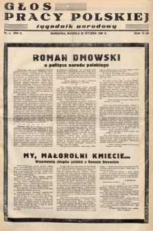Głos Pracy Polskiej : tygodnik narodowy. 1939, nr 4