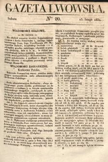 Gazeta Lwowska. 1834, nr 20