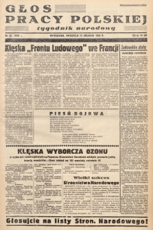 Głos Pracy Polskiej : tygodnik narodowy. 1938, nr 23