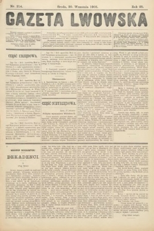 Gazeta Lwowska. 1905, nr 214
