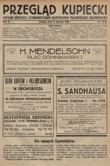 Przegląd Kupiecki : organ Związku Stowarzyszeń Kupieckich Małopolski Zachodniej. 1928, nr 13-14