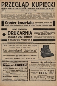 Przegląd Kupiecki : organ Związku Stowarzyszeń Kupieckich Małopolski Zachodniej. 1928, nr 23