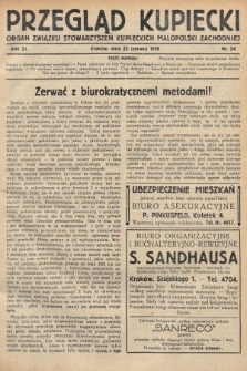Przegląd Kupiecki : organ Związku Stowarzyszeń Kupieckich Małopolski Zachodniej. 1928, nr 24