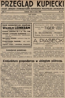 Przegląd Kupiecki : organ Związku Stowarzyszeń Kupieckich Małopolski Zachodniej. 1928, nr 27