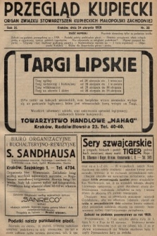 Przegląd Kupiecki : organ Związku Stowarzyszeń Kupieckich Małopolski Zachodniej. 1928, nr 32