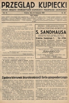 Przegląd Kupiecki : organ Związku Stowarzyszeń Kupieckich Małopolski Zachodniej. 1928, nr 44