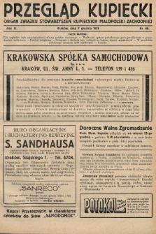 Przegląd Kupiecki : organ Związku Stowarzyszeń Kupieckich Małopolski Zachodniej. 1928, nr 46