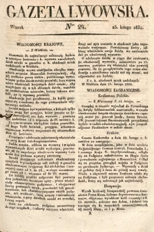 Gazeta Lwowska. 1834, nr 24
