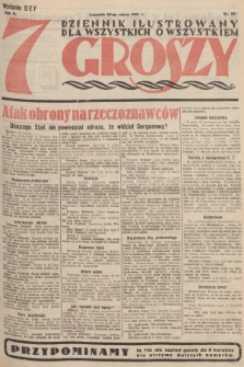 7 Groszy : dziennik ilustrowany dla wszystkich o wszystkiem. 1933, nr 89 (Wydanie D E F)