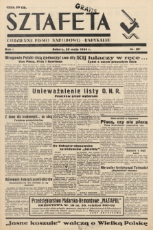 Sztafeta : codzienne pismo narodowo-radykalne. 1934, nr 25