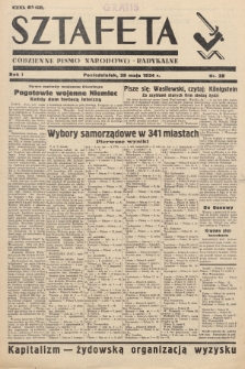 Sztafeta : codzienne pismo narodowo-radykalne. 1934, nr 28