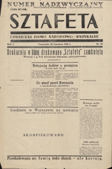 Sztafeta : codzienne pismo narodowo-radykalne. 1934, nr 59