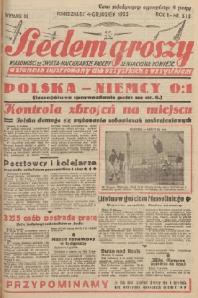 Siedem Groszy : dziennik ilustrowany dla wszystkich o wszystkiem : wiadomości ze świata - najciekawsze procesy - sensacyjna powieść. 1933, nr 335 (Wydanie D E)