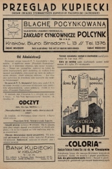 Przegląd Kupiecki : organ Związku Stowarzyszeń Kupieckich Małopolski Zachodniej. 1927, nr 13