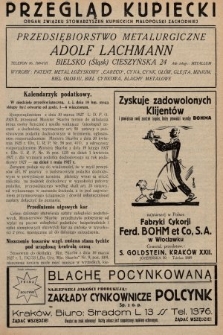 Przegląd Kupiecki : organ Związku Stowarzyszeń Kupieckich Małopolski Zachodniej. 1927, nr 14