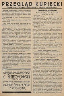 Przegląd Kupiecki : organ Związku Stowarzyszeń Kupieckich Małopolski Zachodniej. 1927, nr 17