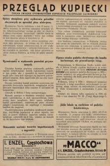 Przegląd Kupiecki : organ Związku Stowarzyszeń Kupieckich Małopolski Zachodniej. 1927, nr 21