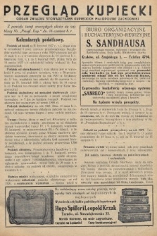 Przegląd Kupiecki : organ Związku Stowarzyszeń Kupieckich Małopolski Zachodniej. 1927, nr 22-23