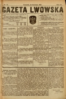 Gazeta Lwowska. 1920, nr 92