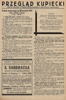 Przegląd Kupiecki : organ Związku Stowarzyszeń Kupieckich Małopolski Zachodniej. 1927, nr 26