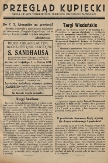 Przegląd Kupiecki : organ Związku Stowarzyszeń Kupieckich Małopolski Zachodniej. 1927, nr 33