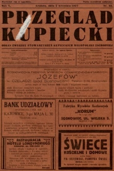 Przegląd Kupiecki : organ Związku Stowarzyszeń Kupieckich Małopolski Zachodniej. 1927, nr 35