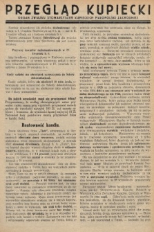 Przegląd Kupiecki : organ Związku Stowarzyszeń Kupieckich Małopolski Zachodniej. 1927, nr 36