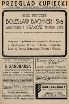 Przegląd Kupiecki : organ Związku Stowarzyszeń Kupieckich Małopolski Zachodniej. 1927, nr 40