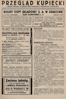 Przegląd Kupiecki : organ Związku Stowarzyszeń Kupieckich Małopolski Zachodniej. 1927, nr 44