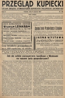 Przegląd Kupiecki : organ Związku Stowarzyszeń Kupieckich Małopolski Zachodniej. 1927, nr 48