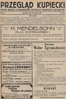 Przegląd Kupiecki : organ Związku Stowarzyszeń Kupieckich Małopolski Zachodniej. 1927, nr 50