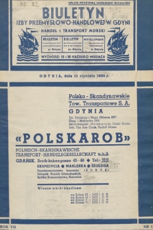 Biuletyn Izby Przemysłowo-Handlowej w Gdyni : handel i transport morski. 1938 [całość]