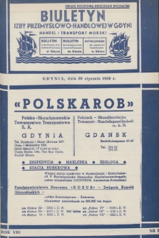 Biuletyn Izby Przemysłowo-Handlowej w Gdyni : handel i transport morski. 1939, nr 2