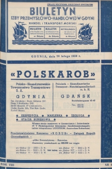Biuletyn Izby Przemysłowo-Handlowej w Gdyni : handel i transport morski. 1939, nr 4