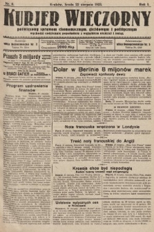 Kurjer Wieczorny : poświęcony sprawom ekonomicznym, giełdowym i politycznym. 1923, nr 6