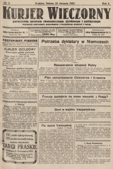 Kurjer Wieczorny : poświęcony sprawom ekonomicznym, giełdowym i politycznym. 1923, nr 9