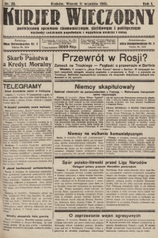Kurjer Wieczorny : poświęcony sprawom ekonomicznym, giełdowym i politycznym. 1923, nr 22