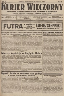 Kurjer Wieczorny : poświęcony sprawom ekonomicznym, giełdowym i politycznym. 1923, nr 27