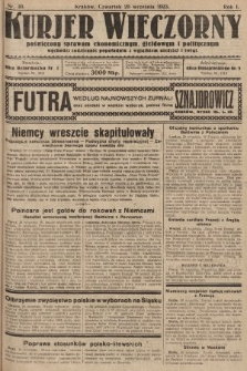 Kurjer Wieczorny : poświęcony sprawom ekonomicznym, giełdowym i politycznym. 1923, nr 30