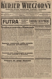 Kurjer Wieczorny : poświęcony sprawom ekonomicznym, giełdowym i politycznym. 1923, nr 33