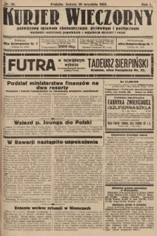 Kurjer Wieczorny : poświęcony sprawom ekonomicznym, giełdowym i politycznym. 1923, nr 38