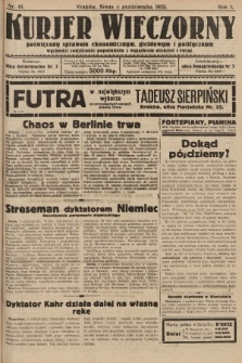 Kurjer Wieczorny : poświęcony sprawom ekonomicznym, giełdowym i politycznym. 1923, nr 41