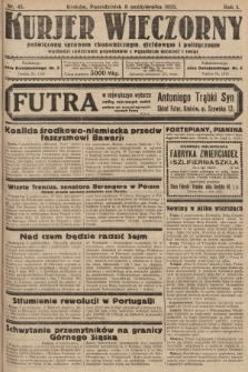 Kurjer Wieczorny : poświęcony sprawom ekonomicznym, giełdowym i politycznym. 1923, nr 45
