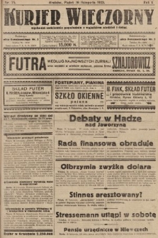 Kurjer Wieczorny : poświęcony sprawom ekonomicznym, giełdowym i politycznym. 1923, nr 75