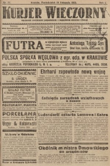 Kurjer Wieczorny : poświęcony sprawom ekonomicznym, giełdowym i politycznym. 1923, nr 77