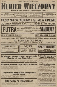 Kurjer Wieczorny : poświęcony sprawom ekonomicznym, giełdowym i politycznym. 1923, nr 81