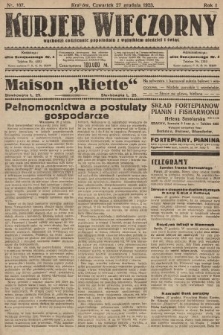 Kurjer Wieczorny : poświęcony sprawom ekonomicznym, giełdowym i politycznym. 1923, nr 107